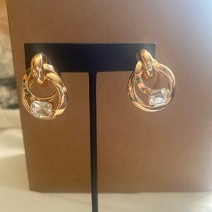 Gold tone earrings